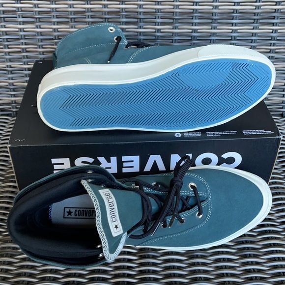 Converse Skid Grip Hi Succulent Green/Black/Egret MEN`S - Picture 4 of 16